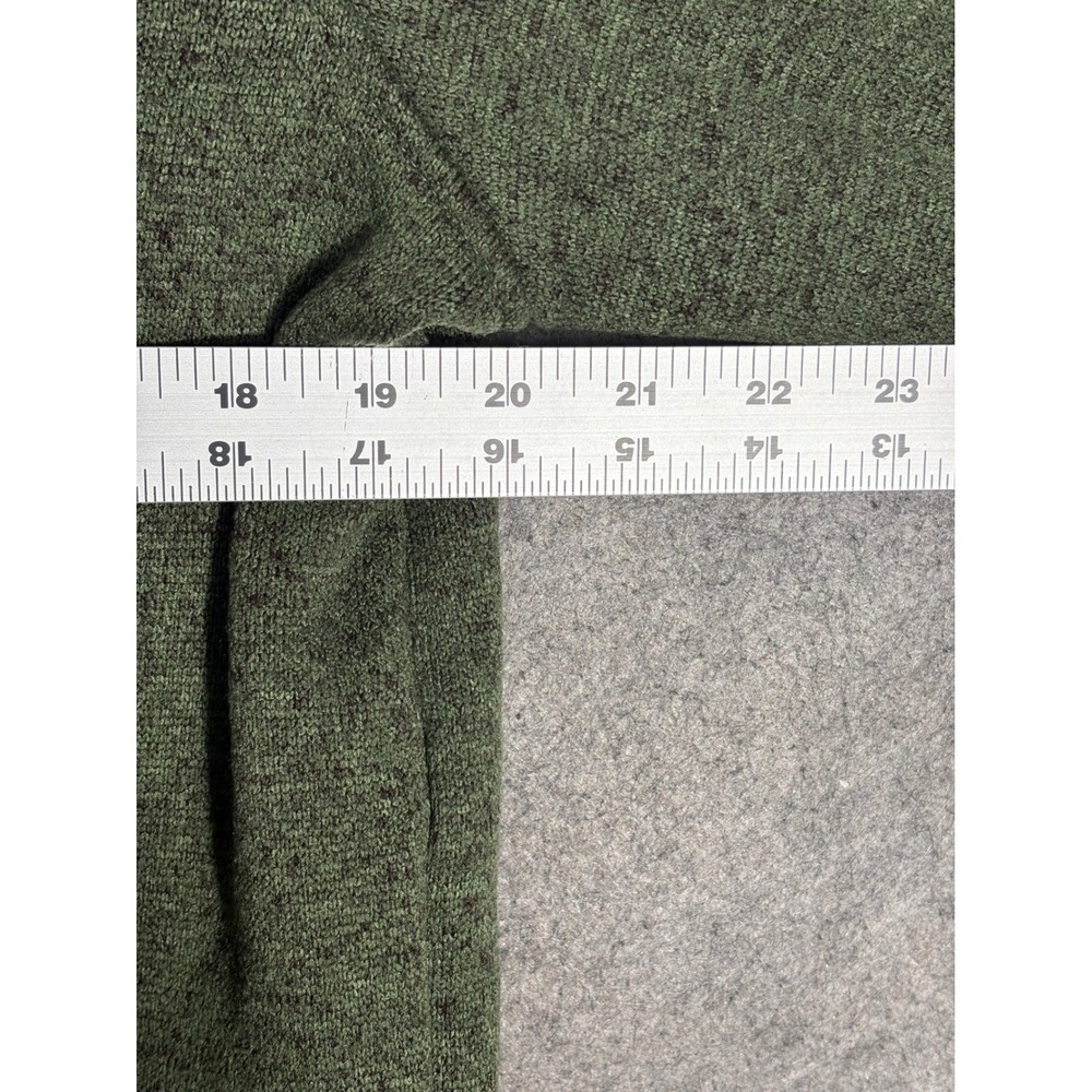 Eddie Bauer Mens Radiator Fleece Snap Mock Pullover Green Heather Large 1326578 - Picture 6 of 7
